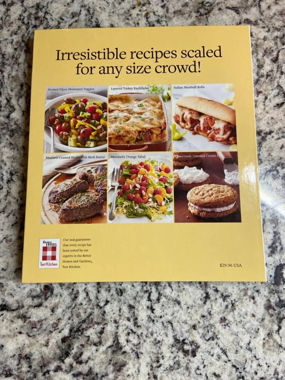 Better Homes & Gardens Hometown Favorites Cookbook 2013 Recipes